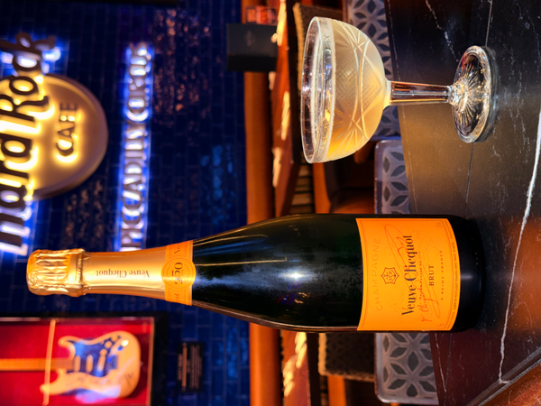 Bottle of Veuve Clicquot Yellow Label Brut