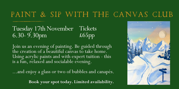 Paint & Sip  with The Canvas Club - 17th November