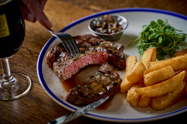 Rib-Eye Steak Dining & Wine for 2