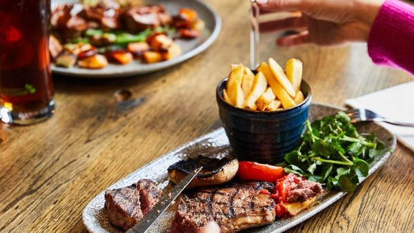 Steak dinner for two