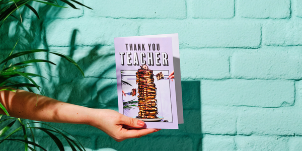 Thank You Teacher Greeting Card & Gift Card