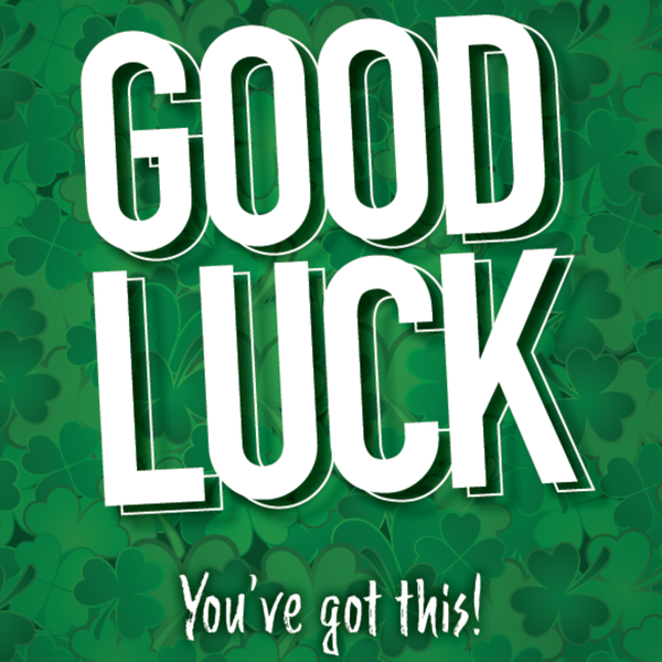 Good Luck Greetings Gift Card