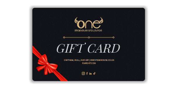One Steakhouse & Lounge Gift Card