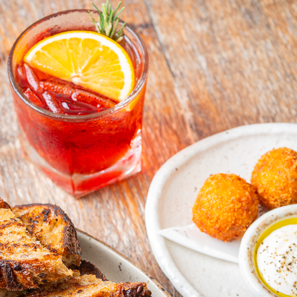 Cocktails and small plates, perfect for sharing!
