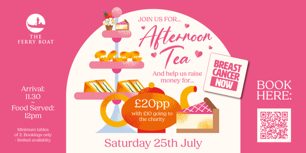 CHARITY AFTERNOON TEA AT THE FERRY BOAT